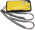 TOOVREN Wallet Case for iPhone XR with Lanyard Strap, Card Holder, Protective Cover with Stand, Yellow