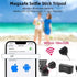 WOVTE 4-in-1 360 Magnetic Selfie Stick, Portable Pocket MagSafe Tripod for iPhone with Detachable Remote, Rotation