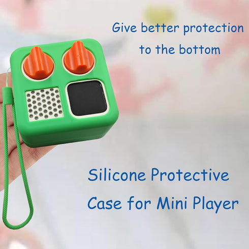 Silicone Shell Cover Case for Yoto Mini Player, Protective Sleeve Compatible with Yoto Mini Bluetooth Speaker (Green)