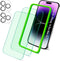 iPhone 14 Pro Max Screen Protector & Camera Lens Protector, HD Blue Light Blocking, Bubble & Glare Free, Easy Install