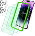 iPhone 14 Pro Max Screen Protector & Camera Lens Protector, HD Blue Light Blocking, Bubble & Glare Free, Easy Install