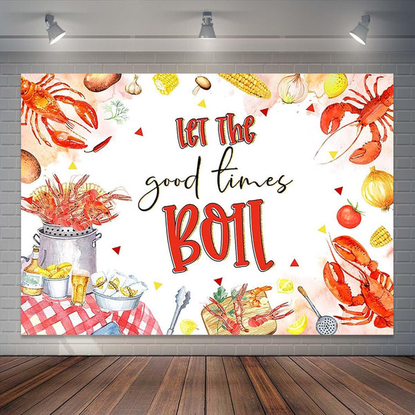 Joliaco Crawfish Boil Theme Backdrop Seafood Boil Any Occasion Birthday Photography Background Let