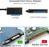 SATA to USB 3.0 Adapter, USB to SATA III Cable External Hard Drive Converter for 2.5 3.5 inch HDD/SSD