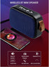 Cuifati Wireless Bluetooth Speaker Subwoofer Wireless Stereo Portable USB Mini Speaker with FM Radio Louder Volume Crystal Clear Stereo Sound Rich Bass(red)