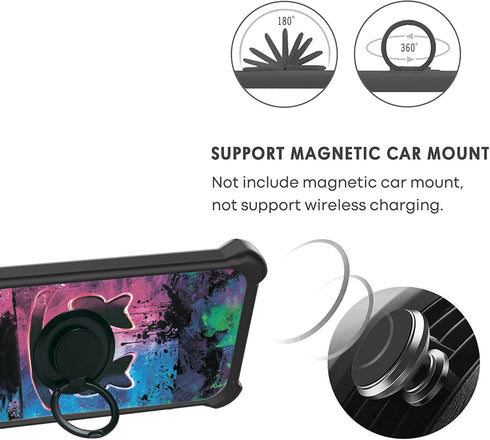 Cloud Mobile Stratus C7 Case, Compatible Cover with Tempered Glass Screen Protector, Hard PC + Soft Silicone, Luminous