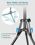 Nineigh 64" 25" 360 Overhead Tripod for iPhone, Phone Tripod Stand with Long Extendable Arm & Remote, Rotating Overhead