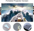 80-inch Portable Projector Screen HD 16:9, Foldable Wall Mounted Video Projection Screen for Home Theater Office