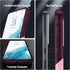 Asuwish Samsung Galaxy S22 Plus S22+ 5G Case, Rose Red with Tempered Glass Screen Protector & Rugged Dual Layer