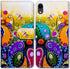 Bcov Case for iPhone XR, Colorful Dragonfly Leather Flip Wallet Cover, Card Slot Holder, Kickstand