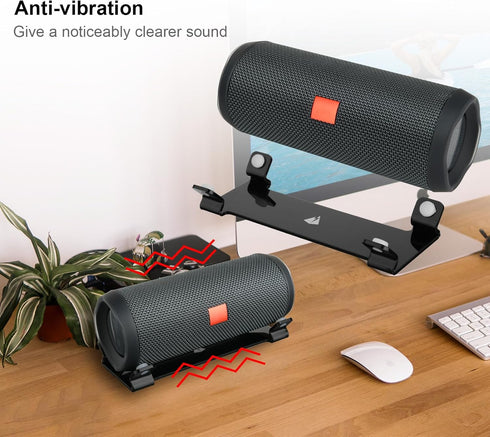 TXEsign Desktop Stand Holder for JBL Flip 4/5/6, Acrylic Bluetooth Speaker Display Stand for Cylindrical Speakers