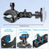 EEEKit 5.12' 0.5-1.57" Magnetic Bike Phone Handlebar Mount with Extension Arm, Clamp Holder for Treadmill, Gym, Fitness