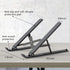 Laptop Stand for Desk, Adjustable Riser ABS+Silicone Foldable Portable Holder, Ventilated Cooling for 10-15.6” Laptops,
