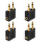 4 Pack Airplane Headphone Adapter - 3.5mm Male to Female Gold Plated for In-Flight Entertainment