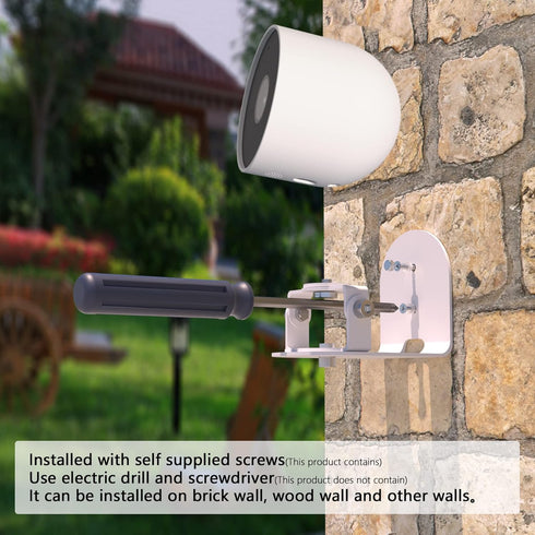 Metal Wall Mount for Google Nest Cam Outdoor Battery 2nd Generation, Anti-Drop, Pack of 2