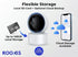 Rooxis 2K 360 2-Way Indoor Security Camera Wireless PTZ, WiFi Baby & Pet Monitor with Motion Detection & Auto Tracking
