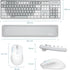 Wireless Keyboard and Mouse Combo with Wrist Rest, 2.4G Full-Sized Keyboard and Mouse, Dual-System for Computer/Laptop