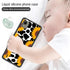 Soft TPU Ultra-Thin Case for Nokia C110, Cow Print Sunflowers, Flexible Anti-Scratch Shockproof