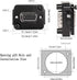 QIANRENON DB15 Panel Mount VGA Female to Female Connector, 3 Row 15 Hole Coupler, Transmits 1080P Analog Video Signal
