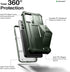 Dexnor Case for Samsung Galaxy S21, Built-in Screen Protector and Kickstand, Heavy Duty Military Grade Shockproof Cover