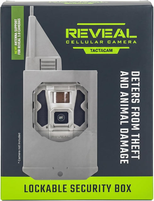TACTACAM Reveal Security Box Powder-Coated Steel Trail Camera Lock Box, Anti-Theft & Animal