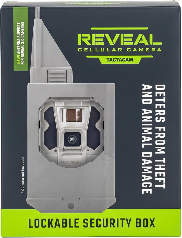 TACTACAM Reveal Security Box Powder-Coated Steel Trail Camera Lock Box, Anti-Theft & Animal