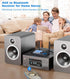 KAIY 2 2 1 Bluetooth Transmitter for TV Dual Link to Headphones, in Wireless Audio Adapter Receiver for Home Stereo