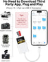 USB C SD Card Reader for iPhone 15/iPad/MacBook, xdgeLoad USB-C Type C Adapter for SD and MicroSD Cards