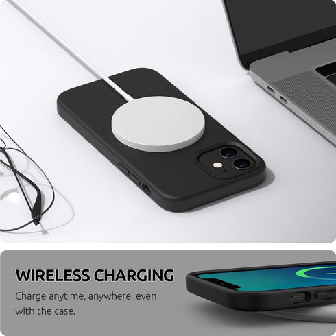SURPHY iPhone 12 Mini Case, Liquid Silicone Phone Case (with Microfiber Lining) Compatible with iPhone 12 Mini 5.4