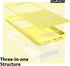 oakxco Liquid Silicone Phone Case for Samsung Galaxy Z Flip 6, Thin Slim Soft Rubber Gel Cover for Women - Yellow