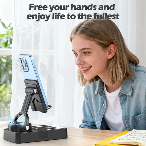 JTEMAN Cell Phone Stand with Bluetooth Speaker and Charging Stand,Piano Keys Design,Music Lovers & Teacher