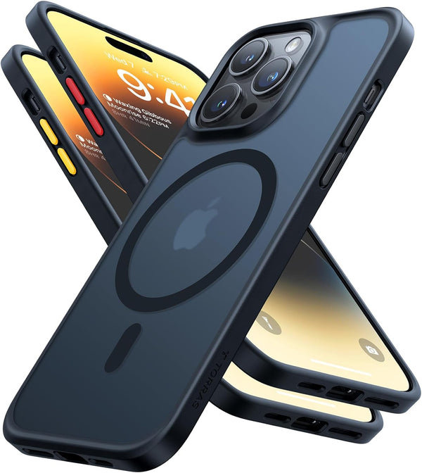 TORRAS Stronger Magnetic Case for iPhone 14 Pro, 12 FT Military Grade Drop Tested, Compatible with MagSafe