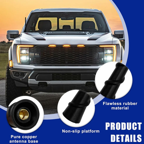Car Spiral Antenna, 7 Inch Flexible Retrofit Antenna with Screw, Waterproof PVC Replacement for Most Vehicles