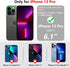 Varikke for iPhone 13 Pro Wallet Case, Detachable with Card Holder for Women, Fashion Glitter PU Leather Strap Magnetic