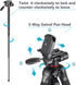NEEWER Portable Aluminum Alloy 2 in 1 Tripod Monopod, Max 70"/177cm with 3 Way Swivel Pan Head, Carrying Bag
