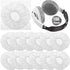 BBTO 100 Pieces Headphone Ear Covers Disposable Earphone Sanitary Non-Woven Stretch Earpad Covers