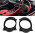 1/2 Car Speaker Adapter - 2pcs 6X9 Car Speakers, 6.5inch Black Speaker Adapter Bracket Ring with 2 Wire Harness