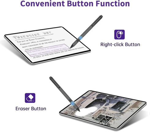 Uogic Pen for Microsoft Surface, 4096 Pressure Sensitivity Palm Rejection Stylus, Compatible with Surface Pro
