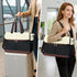 15.6 Inch Laptop Bag for Women - Tote Work Bag with Compartments Nurse Teacher Bag Large Lightweight Office Handbag