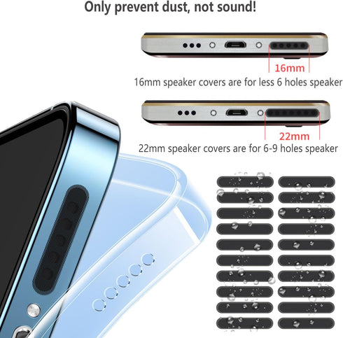 Anti-Lost Anti Dust Plug for iPhone 14/13/12/11, Silicone Charging Port Dust Cover with Speaker Mesh and Mounting
