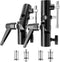 EMART Camera Flash Bracket H Type Mount with Umbrella Holder, Adjustable Metal Light Stand Adapter (2 Pack)