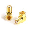 THE CIMPLE CO Gold Coaxial Cable Right Angle Connector - 4 Pack for Tight Corners and Flat Panel TV Mounting