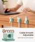 GolbinBox 6 Pack 8mm Magnetic Cable Clips, Glow in The Dark Cable Holders, Cord Organizer with Shockproof Silicone