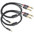 2-Pack 6FT 3.5mm TRS to Dual 6.35mm TS Mono Y-Splitter Cable: Connect