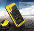 Beasyjoy iPhone X Case, Heavy Duty Metal Cover with Screen, Waterproof Shockproof, Military Grade Protection, Yellow,