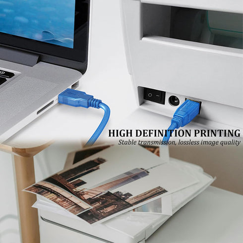2.0 (20Pcs 11.81IN) SmaringRobot USB A to USB B Cable Wire, USB Cable Connectors, Printer Cables Wire for Connecting