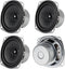 4PACK 8Ohm 10W Full Range Audio Speaker Stereo Woofer Loudspeaker for Arduino Replacement and DIY Boom Box Satellites