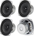 4PACK 8Ohm 10W Full Range Audio Speaker Stereo Woofer Loudspeaker for Arduino Replacement and DIY Boom Box Satellites
