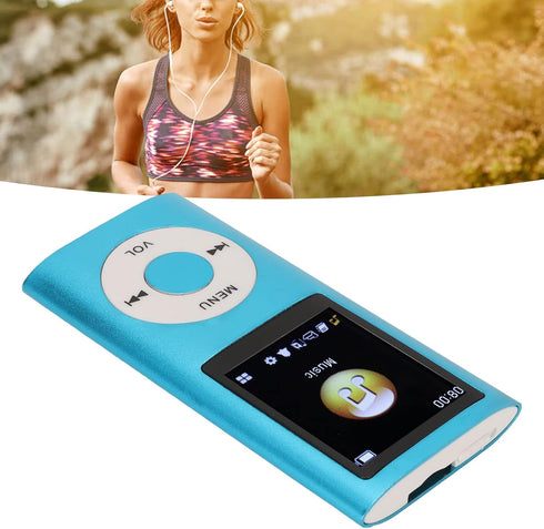 Vikye MP3 MP3 1.8 Inch MP3 64G Player, Portable Digital Lossless Music Player, Portable Slim LCD Screen Music Player