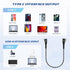 AGOZ 1ft Short USB C Cable, Fast Charger 90 Degree Right Angle Cord for Samsung Galaxy S24/S23/S22/S21, iPhone 15 Pro