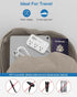 European Travel Plug Adapter, US to Europe Plug Adapter with 3 AC Outlets and 3 USB, Type E/F